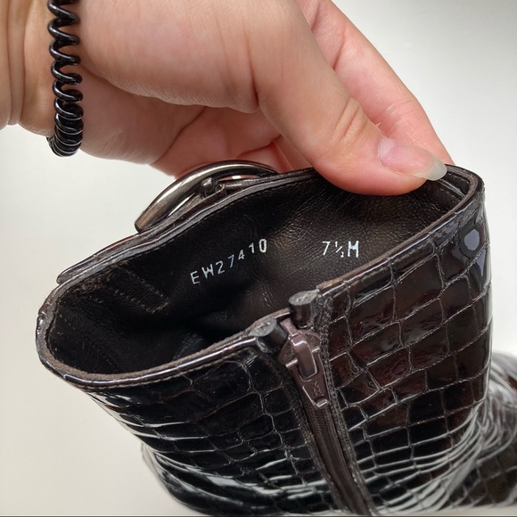 Stuart Weitzman Nubuckleboot Heeled booties - Picture 3 of 10